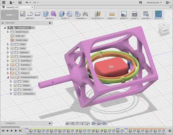 Satellite tracker gimbal design