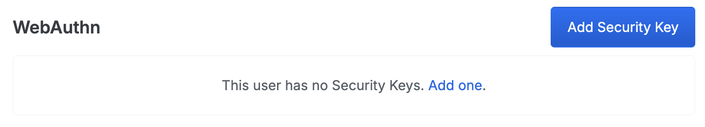 WebAuthn Security Key User Assignment