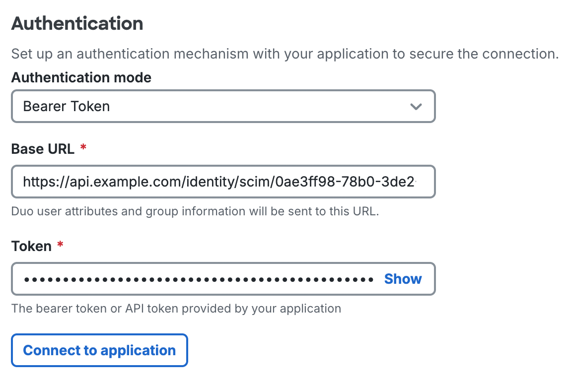 Bearer Token Provisioning Authentication