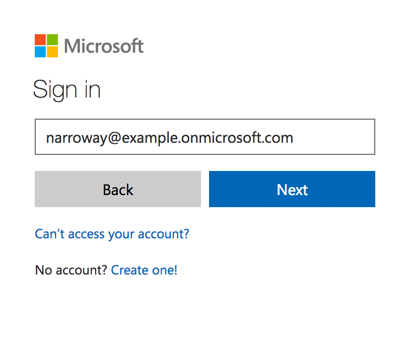 Sign in to Azure