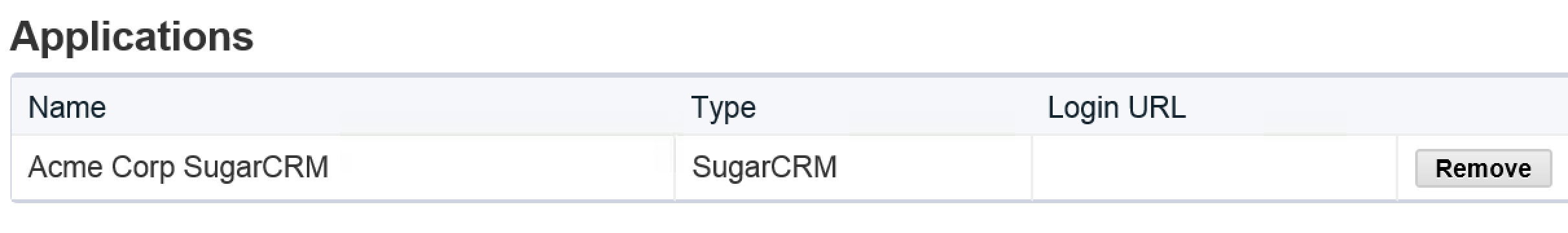 SugarCRM Application Added