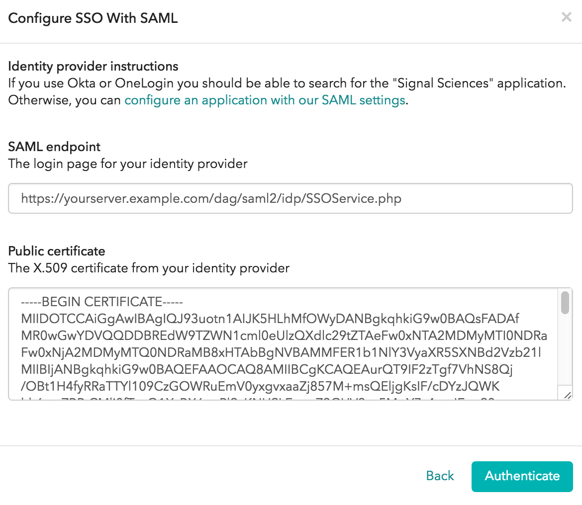 Duo Protection for Signal Sciences with Duo Access Gateway | Duo Security
