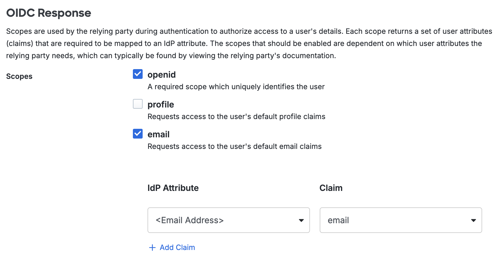 Duo JFrog OIDC Response Section