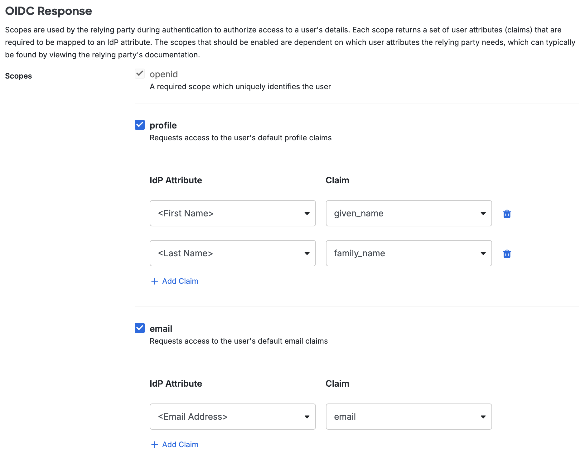 Duo Moodle OIDC Response Section