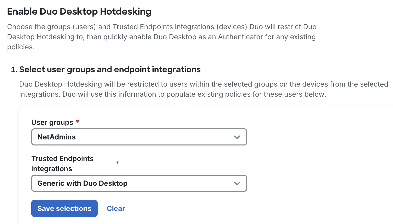 Enable Shared Device Authentication