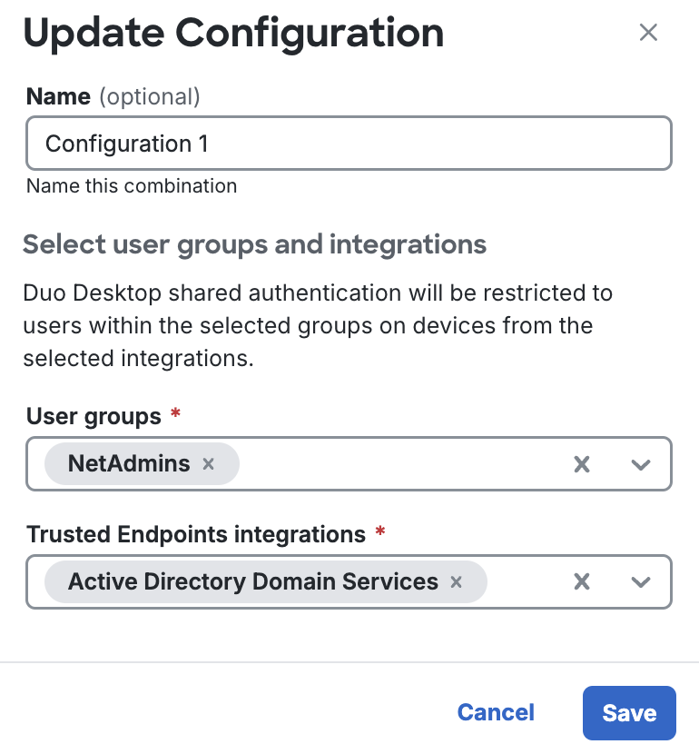 Enable Shared Device Authentication