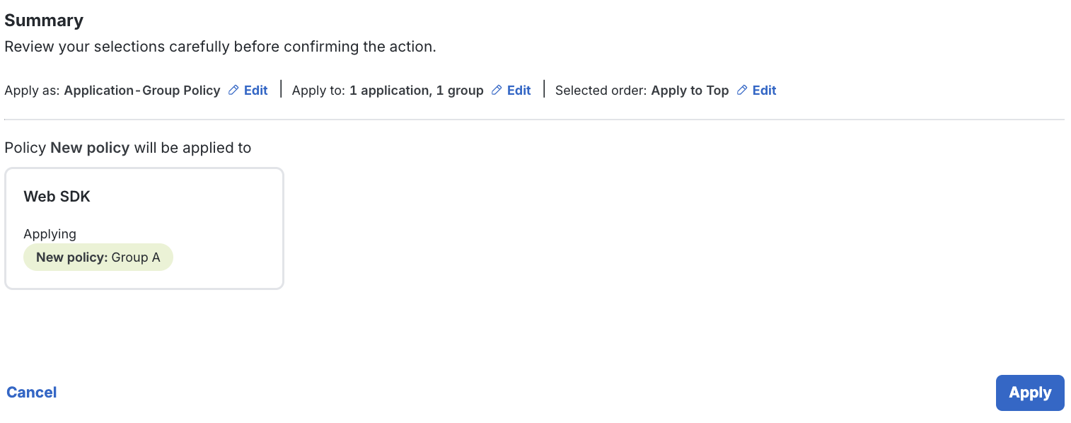 Summary Custom Application Group Policy