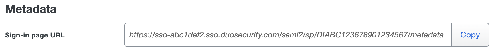 Duo Asana Sign-in Page URL
