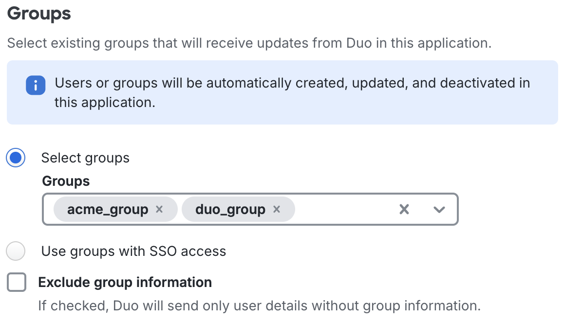 Duo Atlassian Cloud Groups
