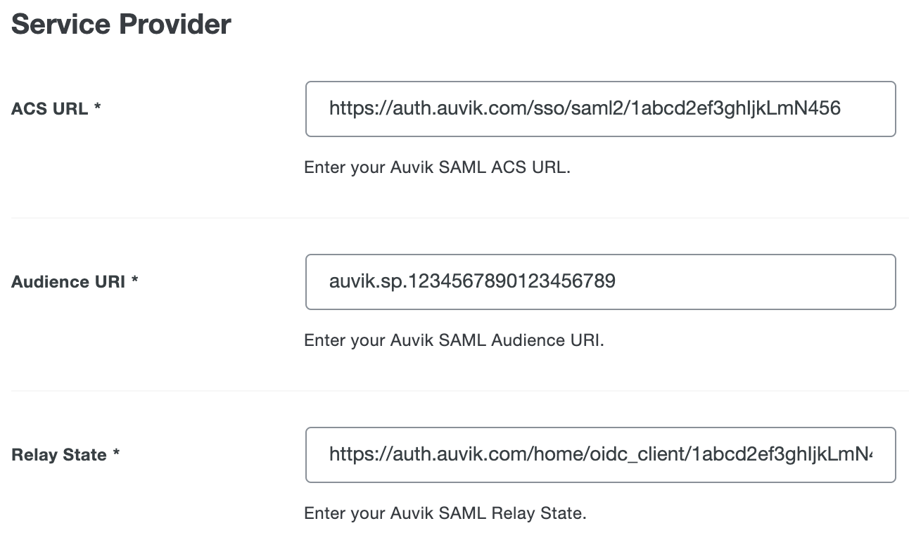 Duo Auvik Service Provider URLs