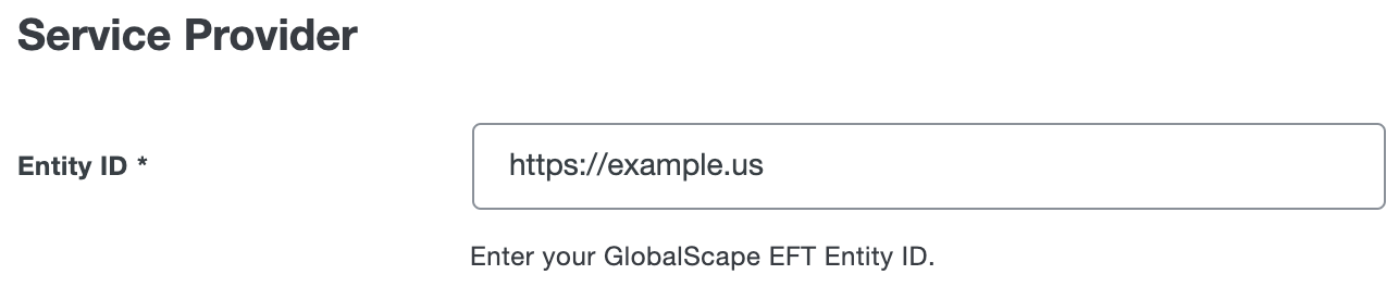 Duo Globalscape EFT Entity ID