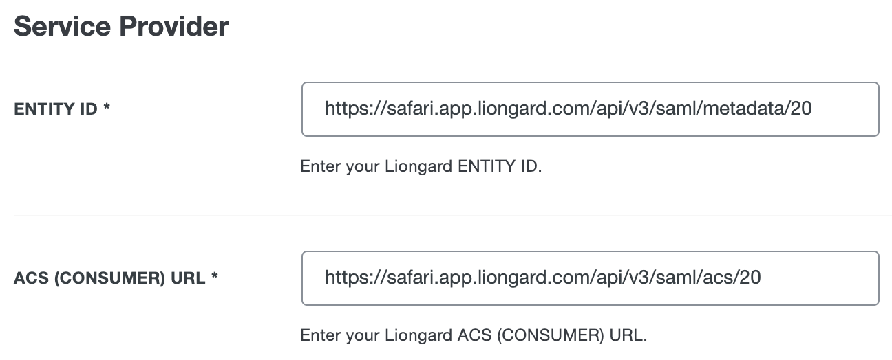 Duo Liongard Service Provider Fields