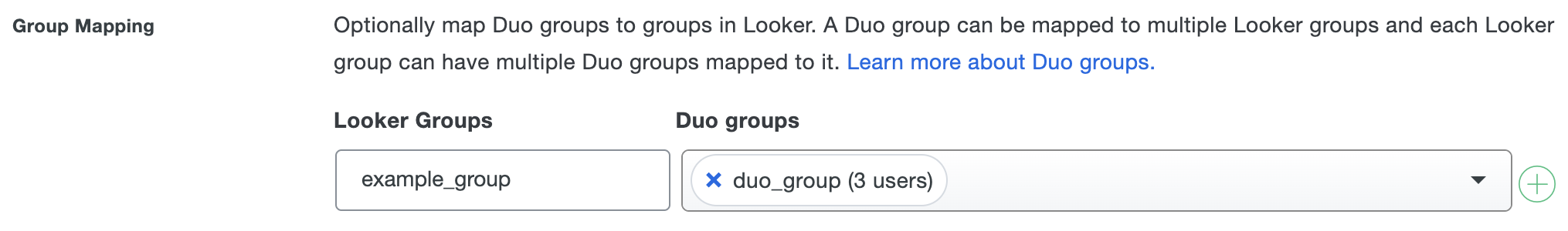 Duo Looker Group Mapping