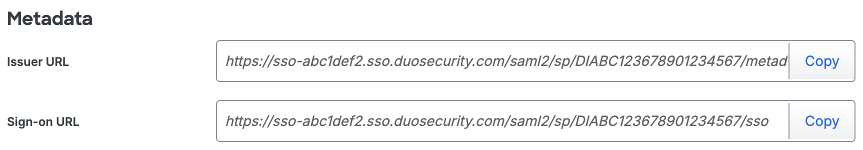 Duo Tempo Portfolio Manager Metadata URLs