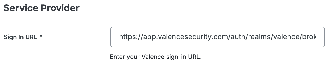 Duo Valence Sign-In URL