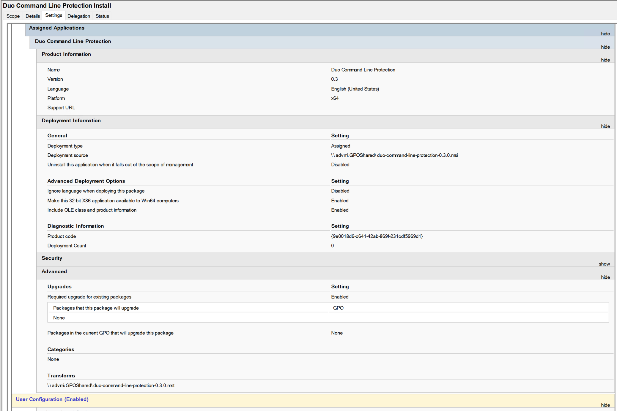 Software Publishing GPO