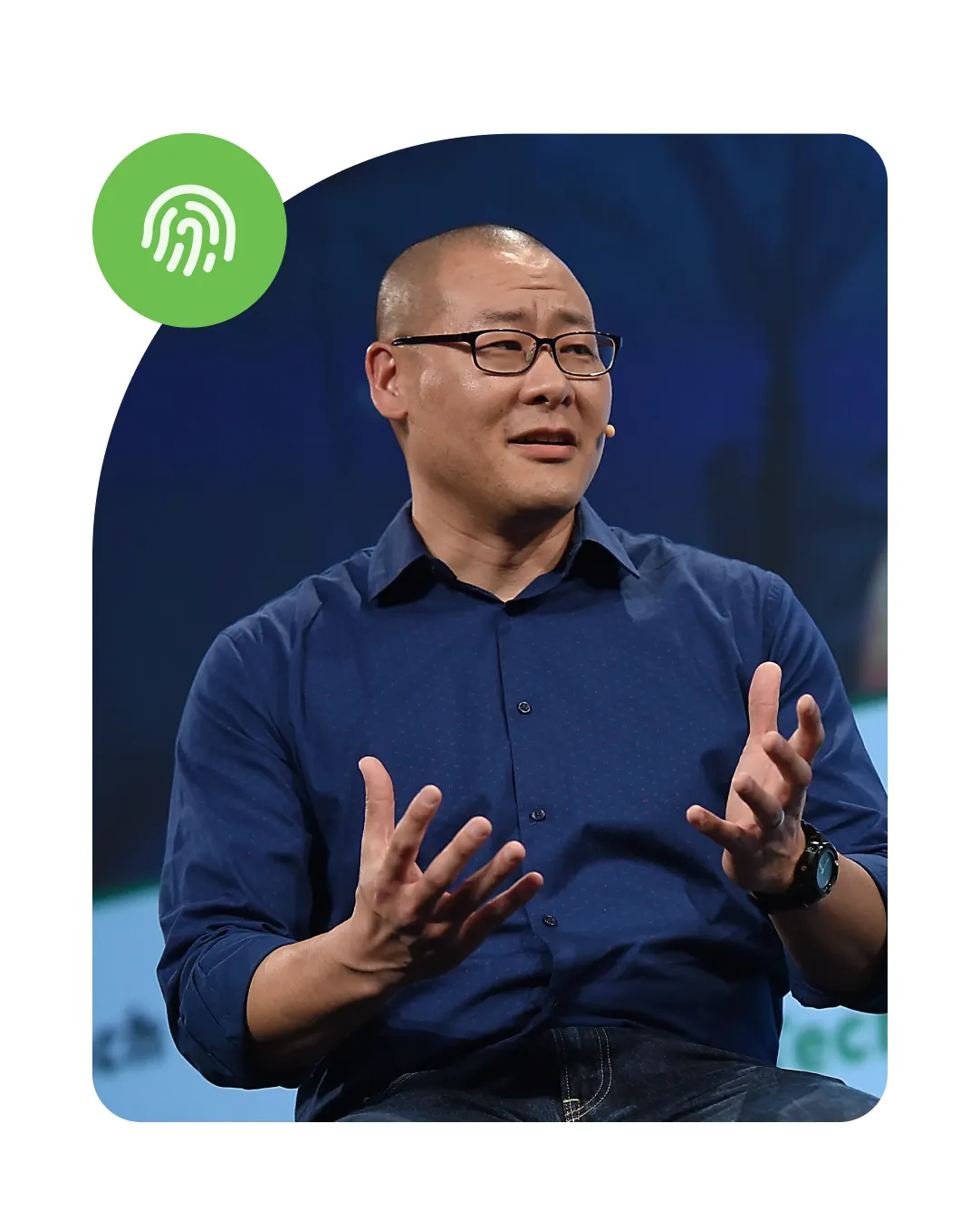 Dug Song speaking at an event. Dug Song is Duo Security's co-founder that founded Duo in 2010 with Jon Oberheide.