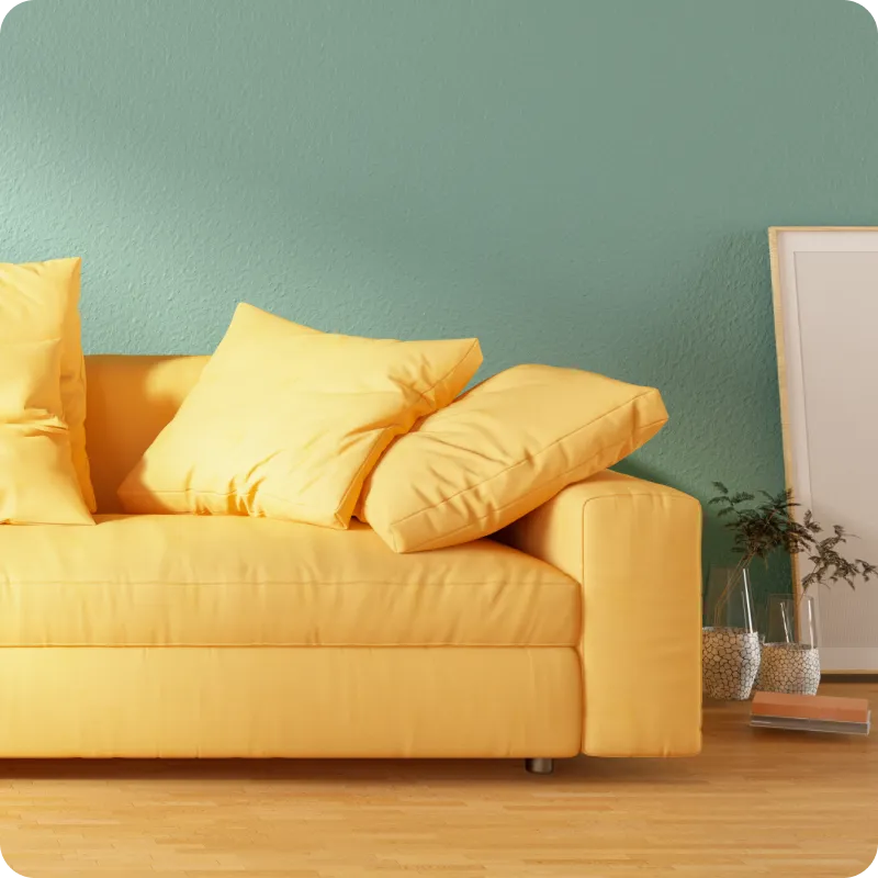 Yellow sofa